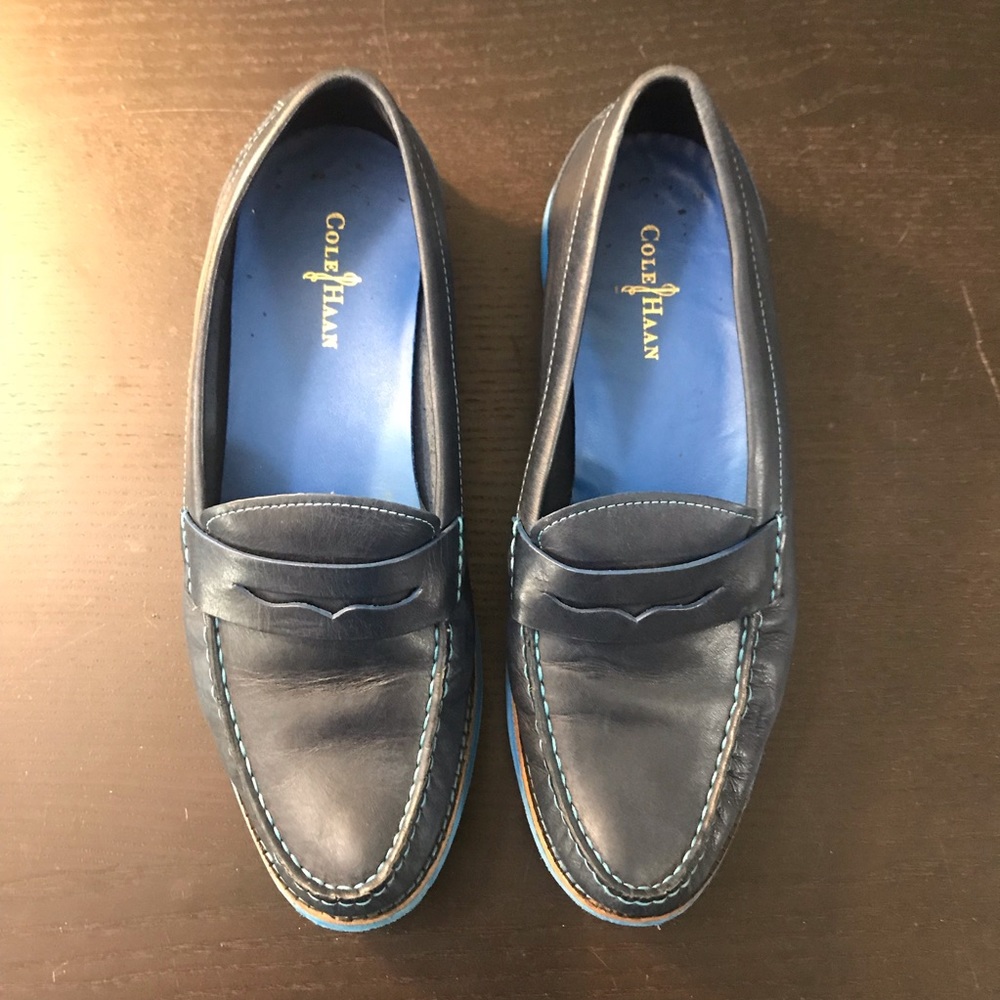 Cole Haan Blue boat shoes